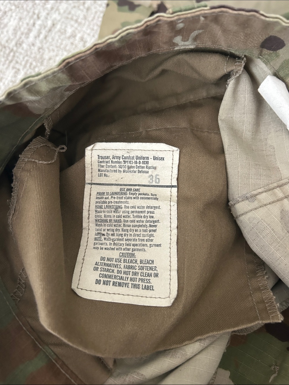 USAF Men's Camo Cargo Pants- Two pair - Picture 7 of 7